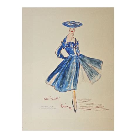 christian dior most famous designs|Christian Dior fashion sketches.